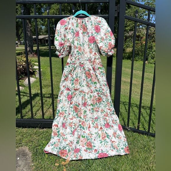 Anthropologie Somerset Puff Sleeve Tiered Maxi Dress NWT - Picture 8 of 9